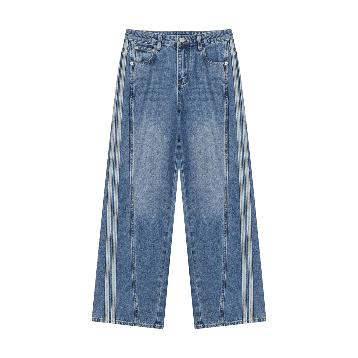 THE GOVERNOR ENGINEERED WIDE-LEG DENIM TROUSER