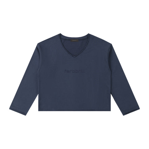 THE CHANCELLOR V-NECK CROP T-SHIRT