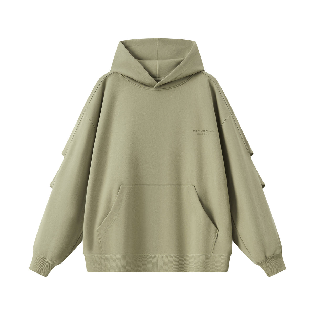 THE IMPERIUM PLEATED HOODED PULLOVER