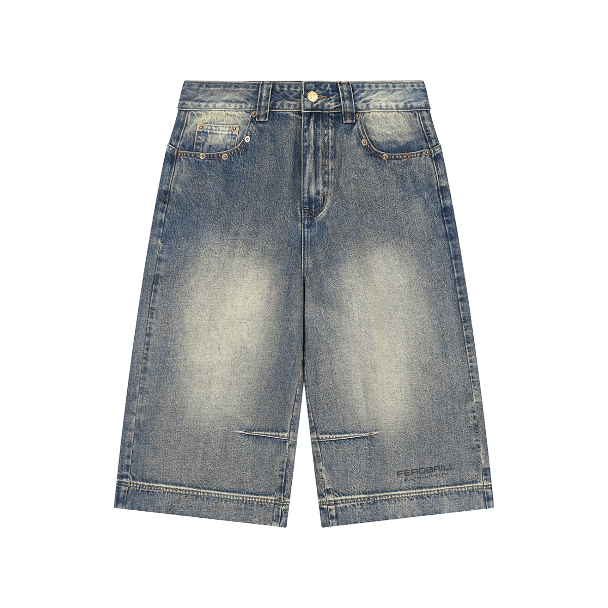 THE GOVERNOR BAGGY DENIM BERMUDA