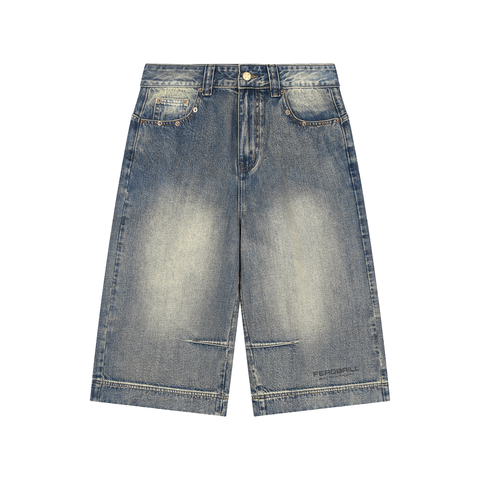 THE GOVERNOR BAGGY DENIM BERMUDA