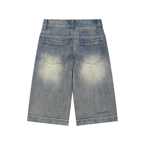 THE GOVERNOR BAGGY DENIM BERMUDA