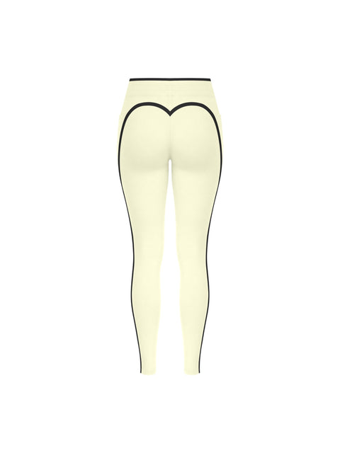THE SOVEREIGN SCULPTURE TROUSER - LUMINOUS IVORY / OBSIDIAN - Back