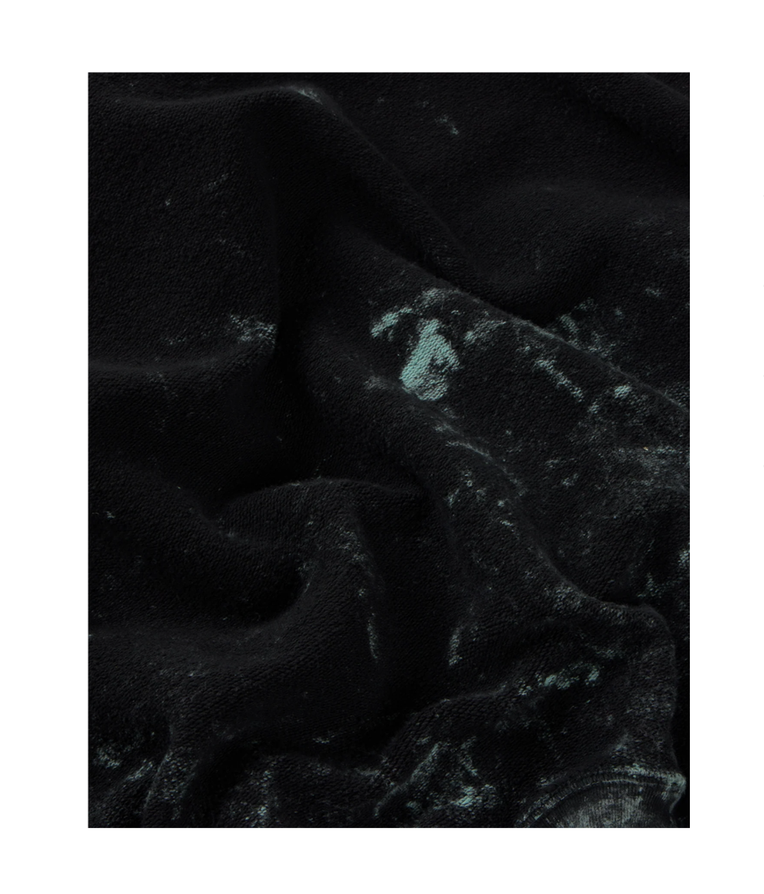THE AUTARCH PATINA PULLOVER — Mineral Patina — dark patina surface detail